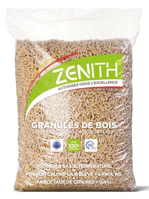 Pellets De Bois Zenith Piveteau – Palette De 72 Sacs De 15 Kg