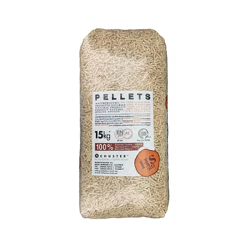 Granulés de bois SCHÜSTER – Palette de 66 sacs de 15kg