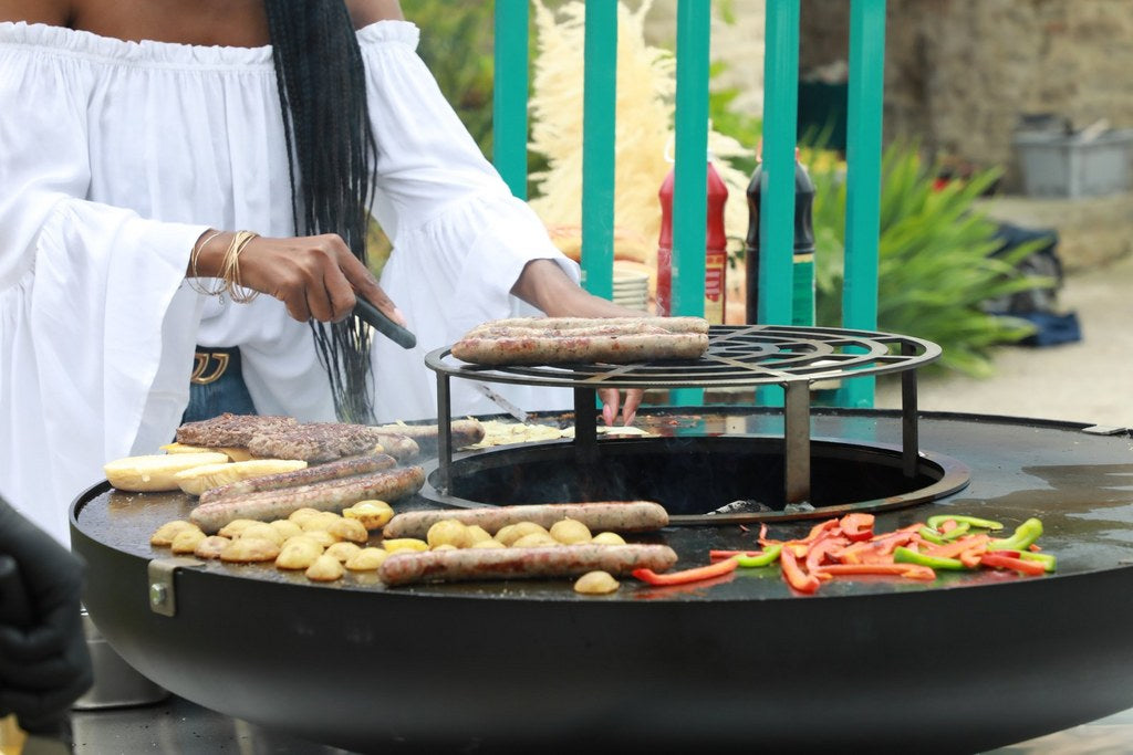 Brasero sur remorque