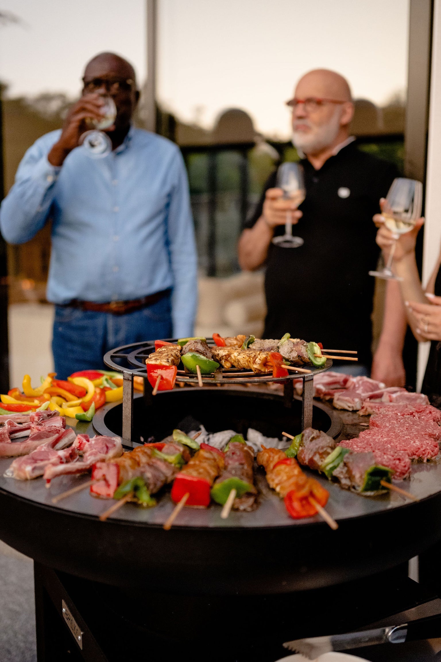 Brasero sur remorque