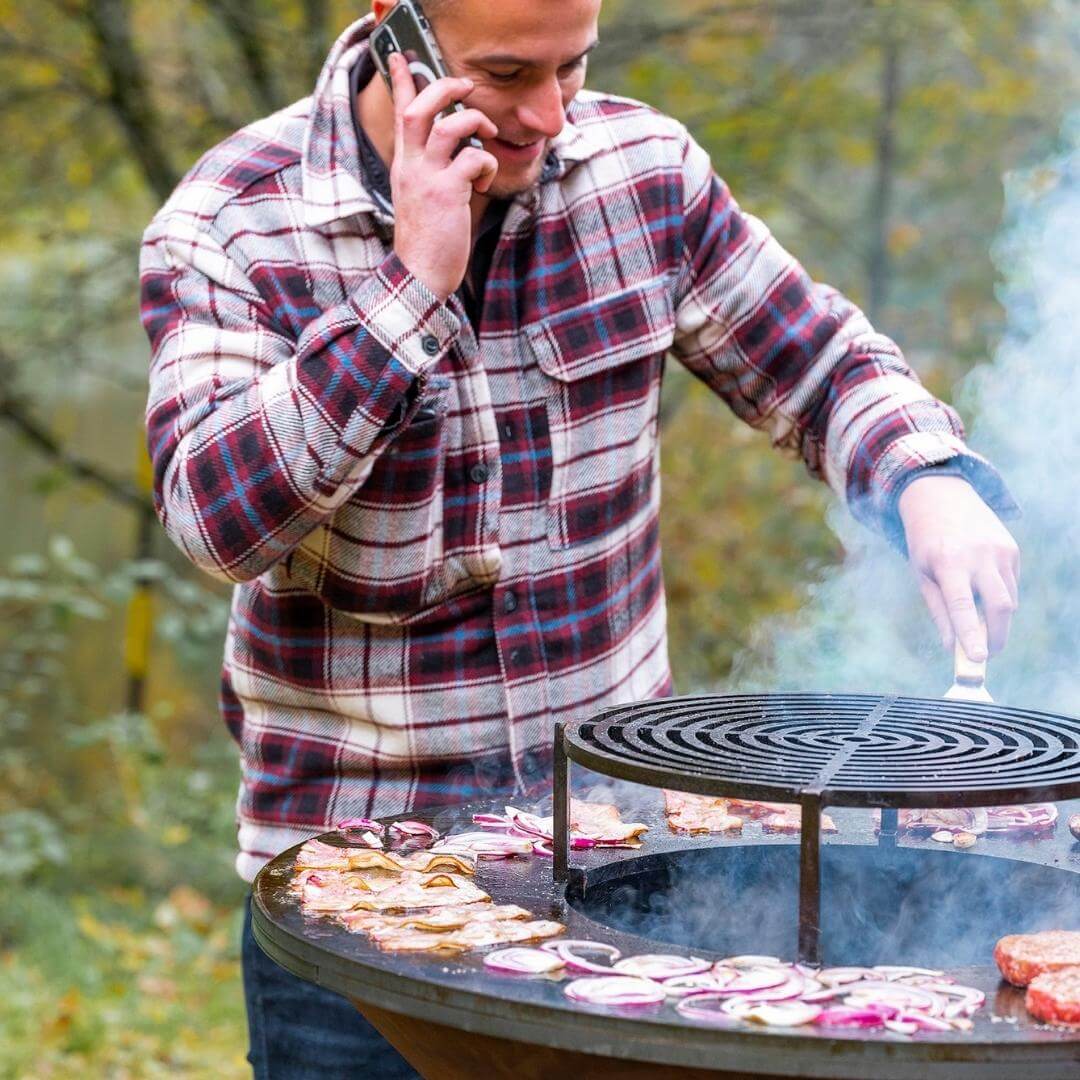 PLANCHA-BRASERO-BARBECUE : MODULEO AVEC FRIGO EXTÉRIEUR