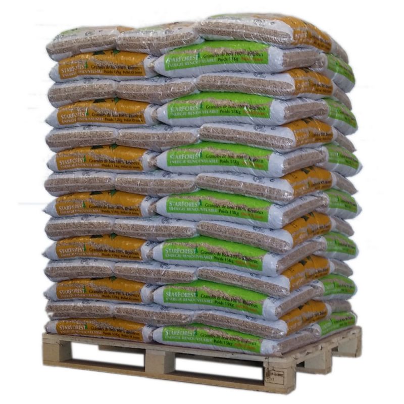 Pellet STARFOREST – Palette de 70 Sacs de 15 KG
