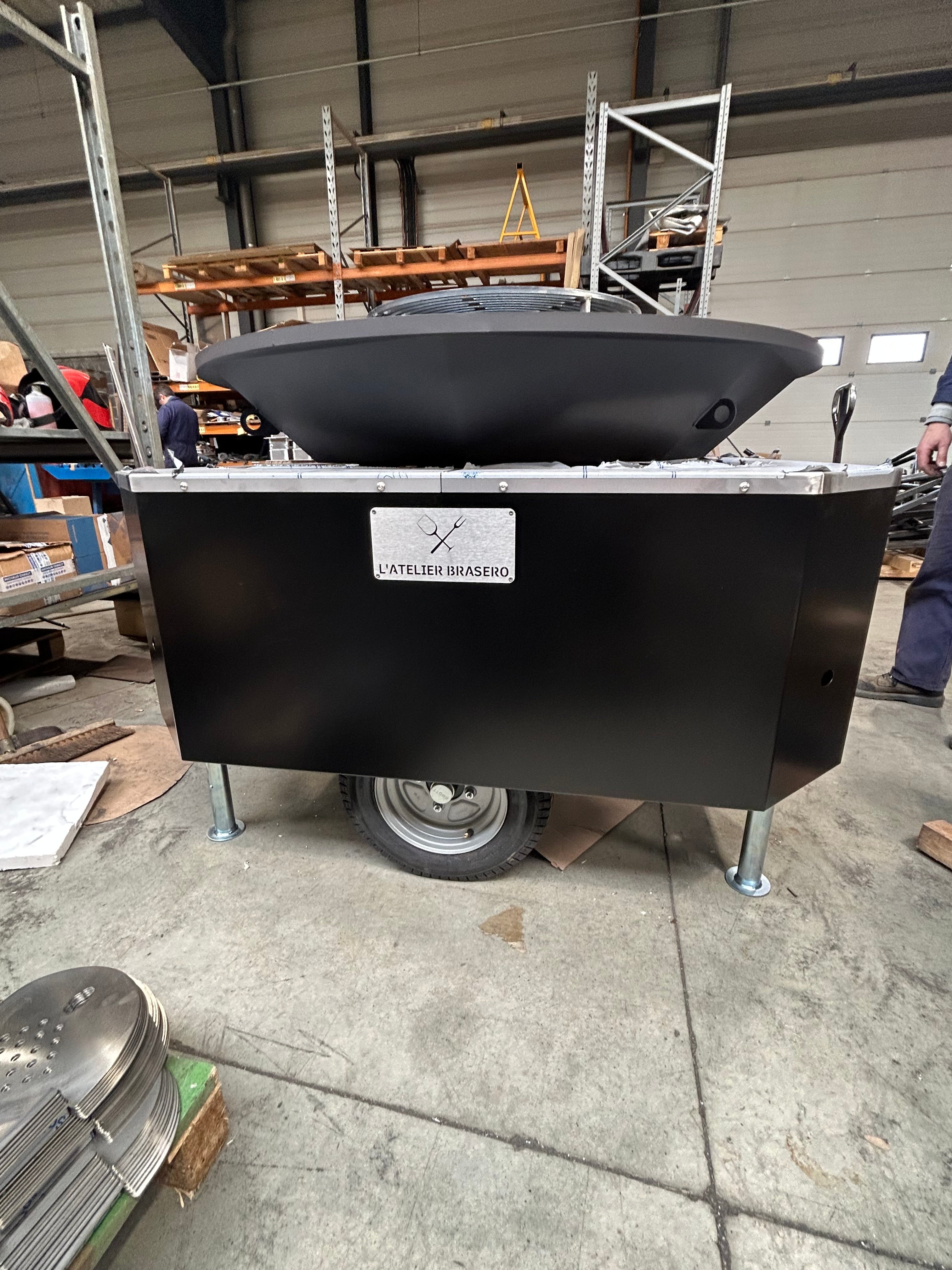 Brasero remorque professionnel