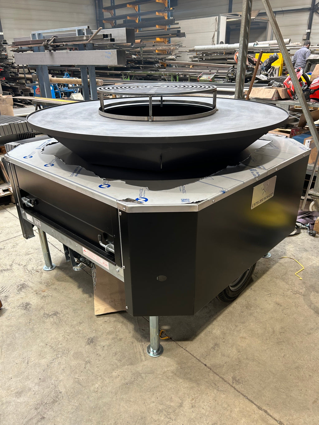 Brasero remorque professionnel