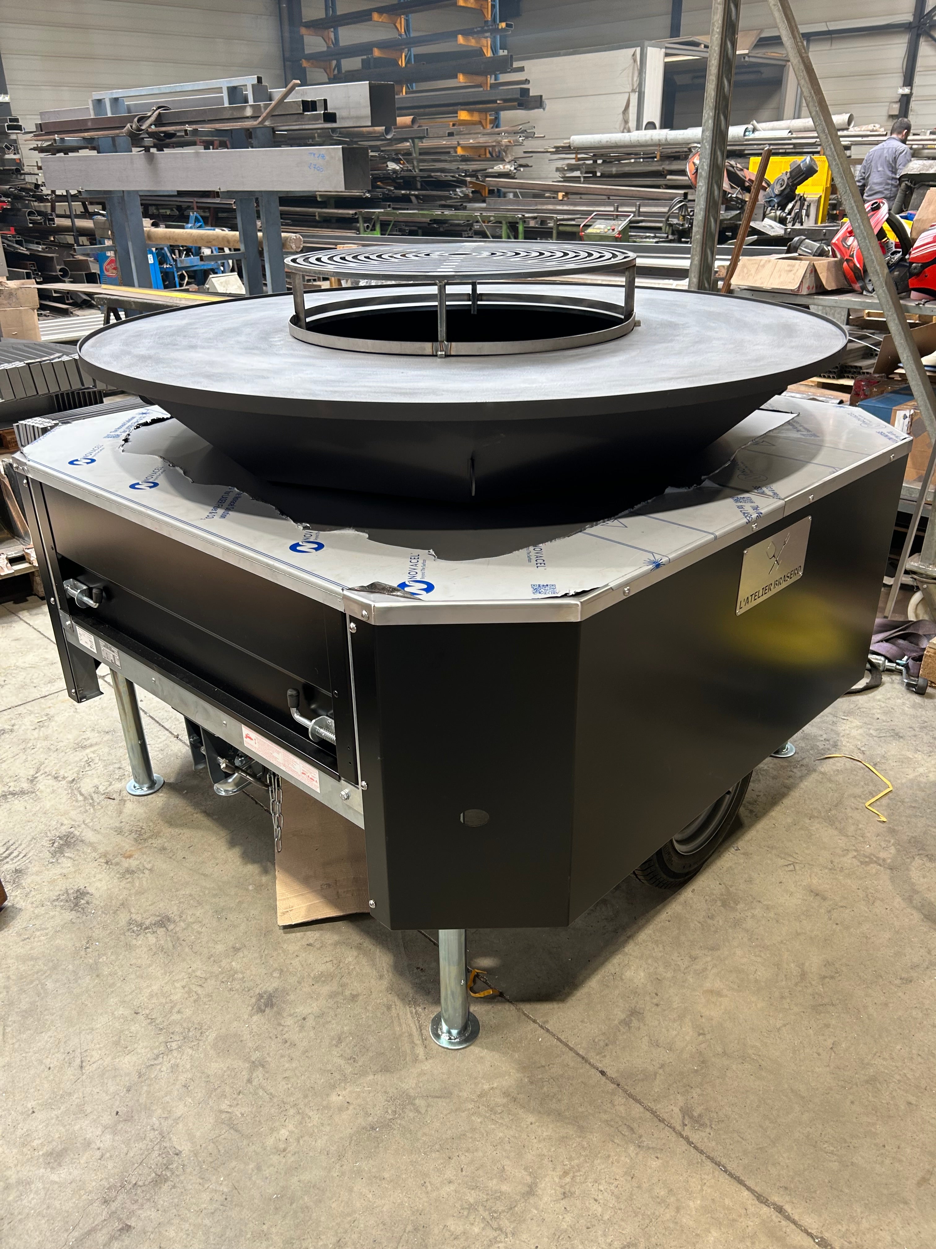 Brasero remorque professionnel