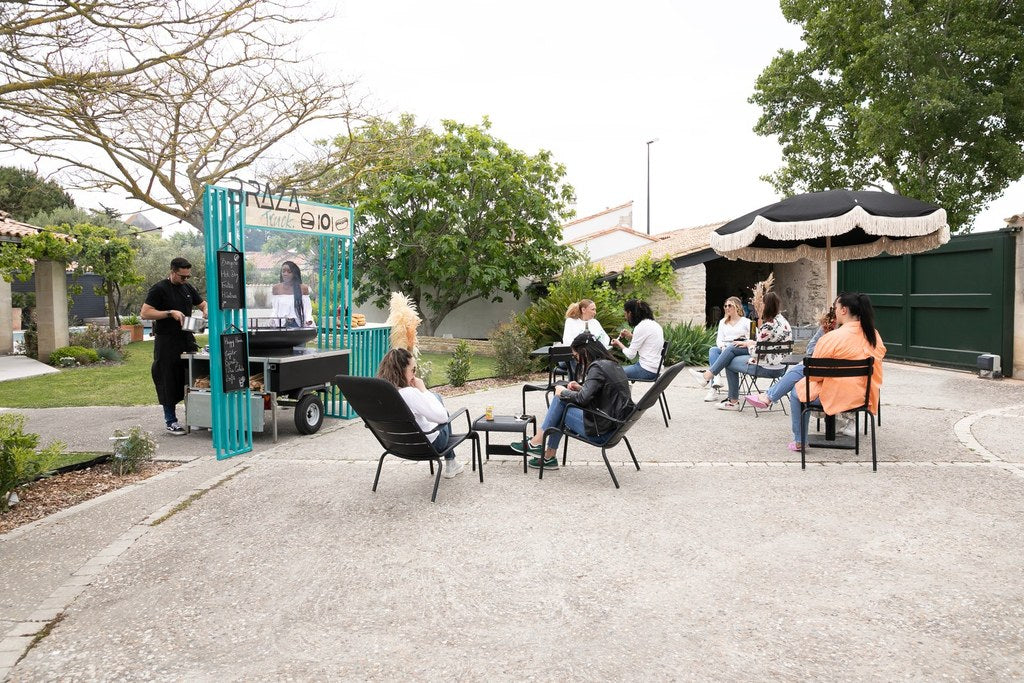 Brasero sur remorque