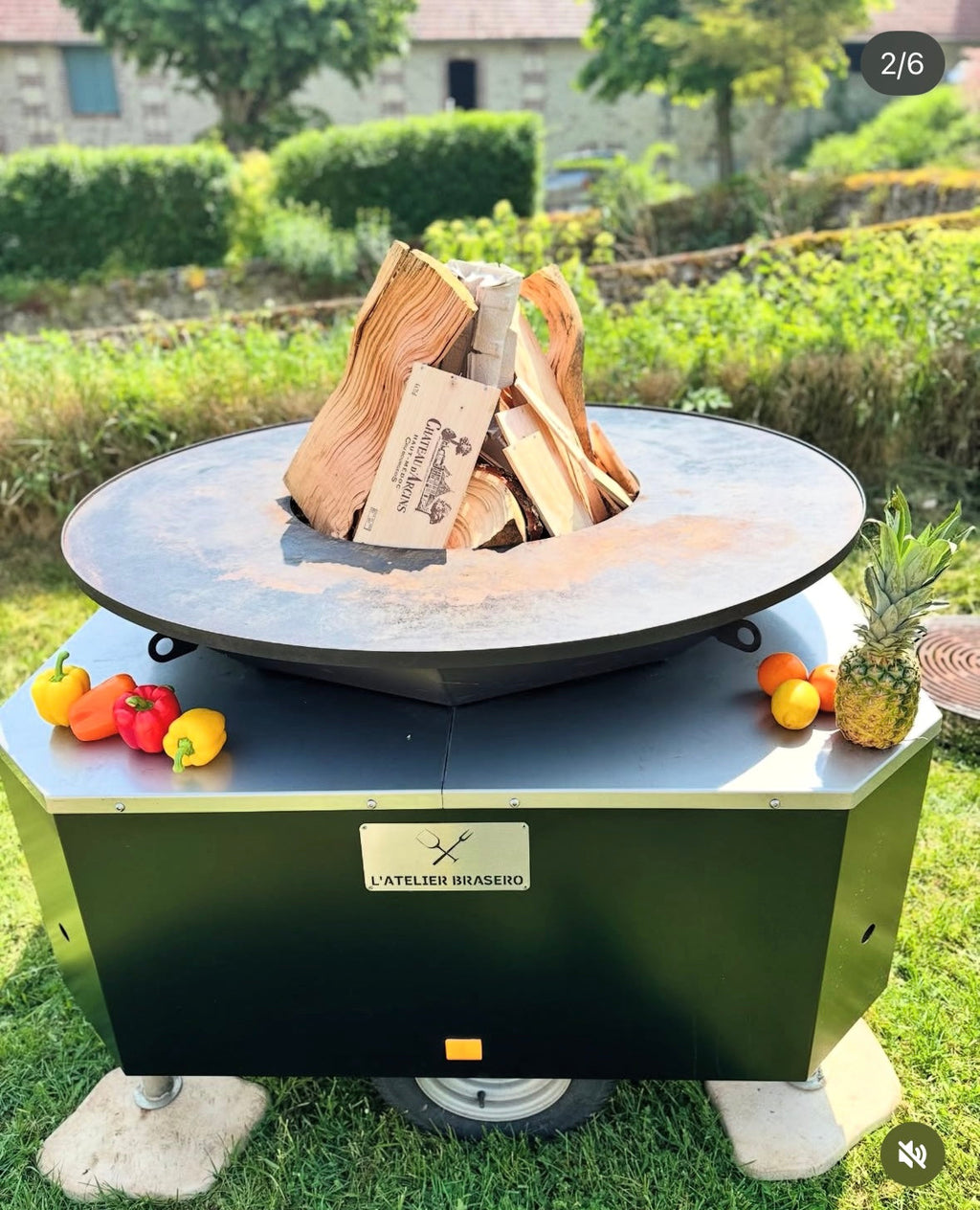 Brasero remorque professionnel