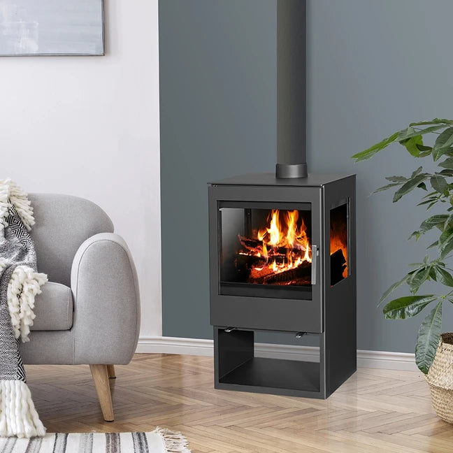 Poêle à bois - BELLEZA MODENA VISION Triple vitre - 10 kW