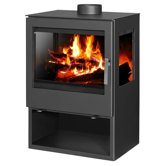 Poêle à bois - BELLEZA MODENA VISION Triple vitre - 10 kW