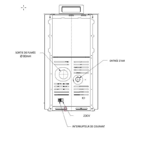 Poêle à Granulés Etanche - EMAFLAM CALI - 8,2Kw