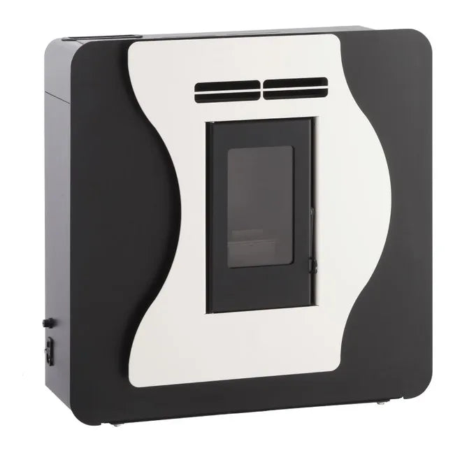 Poêle à Granulés Etanche EMAFLAM LUNA BLANC 5.6 kW