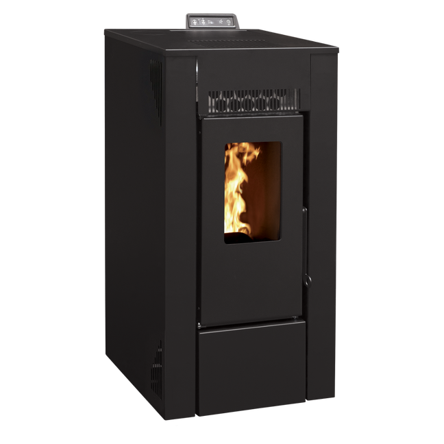 Poêle à granulés étanche connecté wifi - EMAFLAM DALA Noir - 7,9kW