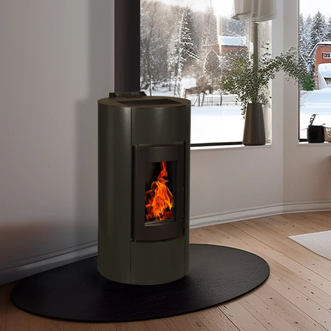 Pack promo : Poêle à  Granulés Etanche avec Kit ventouse - EMAFLAM ALBA - 11.4 kW