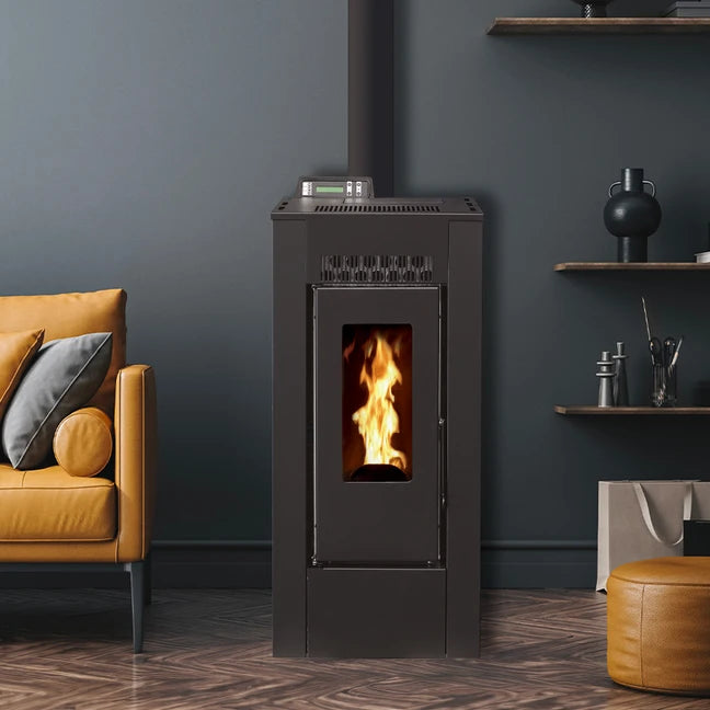 Poêle à Granulés Etanche - EMAFLAM DEVA Noir - 10,3 k