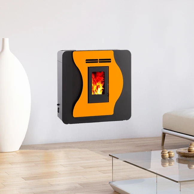 Poêle à Granulés Etanche EMAFLAM LUNA JAUNE 5.6 kW