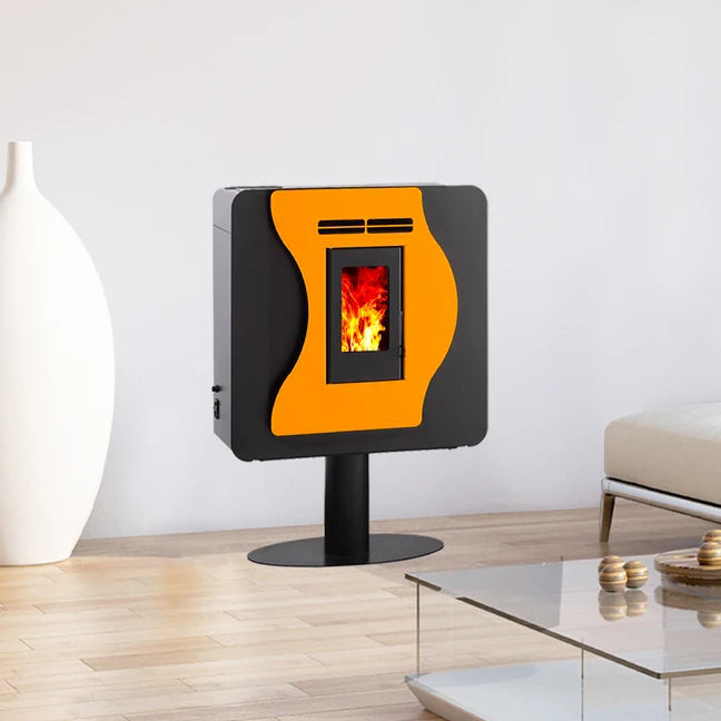 Poêle à Granulés Etanche EMAFLAM LUNA JAUNE 5.6 kW