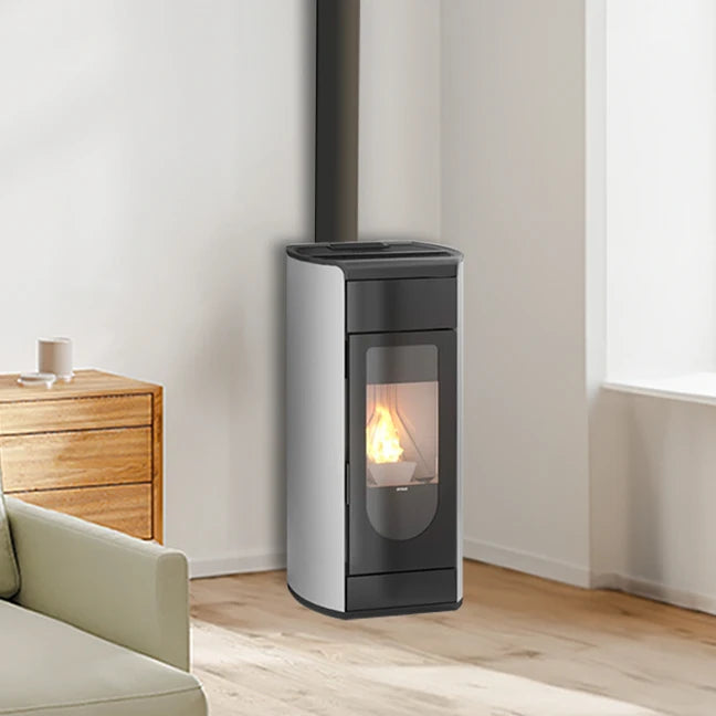 Poêle à granulés étanche SUPRA ALIX 7 kW Blanc
