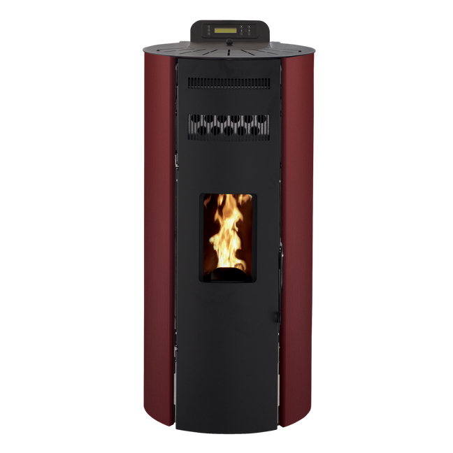 Poêle à Granulés Etanche - EMAFLAM CALIXTE Bordeaux - 12,1 kW