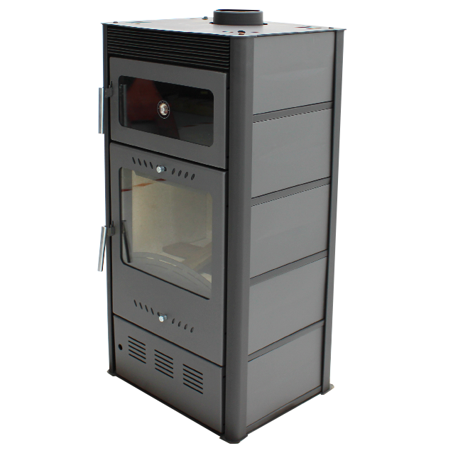 Poêle à bois avec four MODERNA Horno Luxe 7.78kW Gris